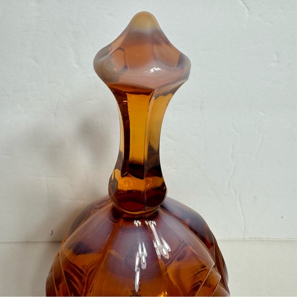 Vintage Fenton bell Glass Cameo Opalescent Moon and Stars Bell - Picture 2 of 11